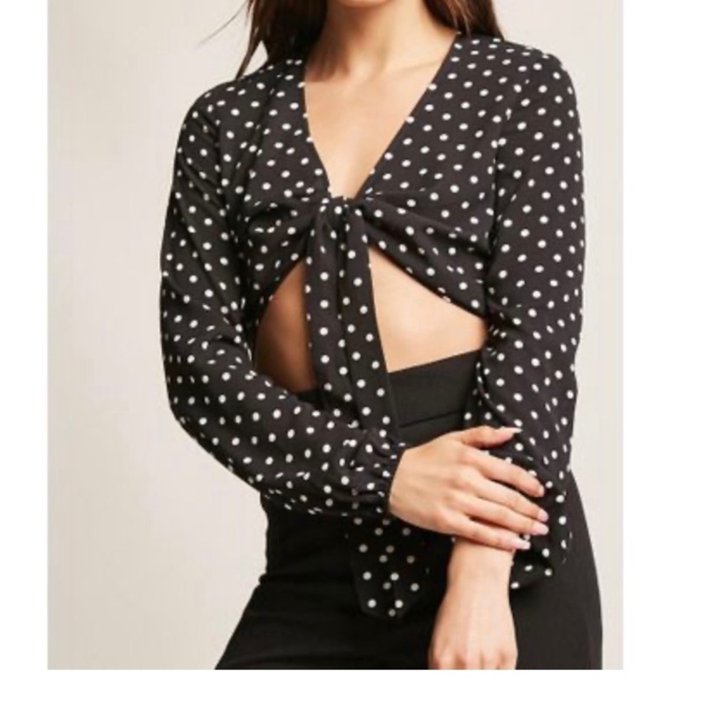 Polka Dot Crop Top